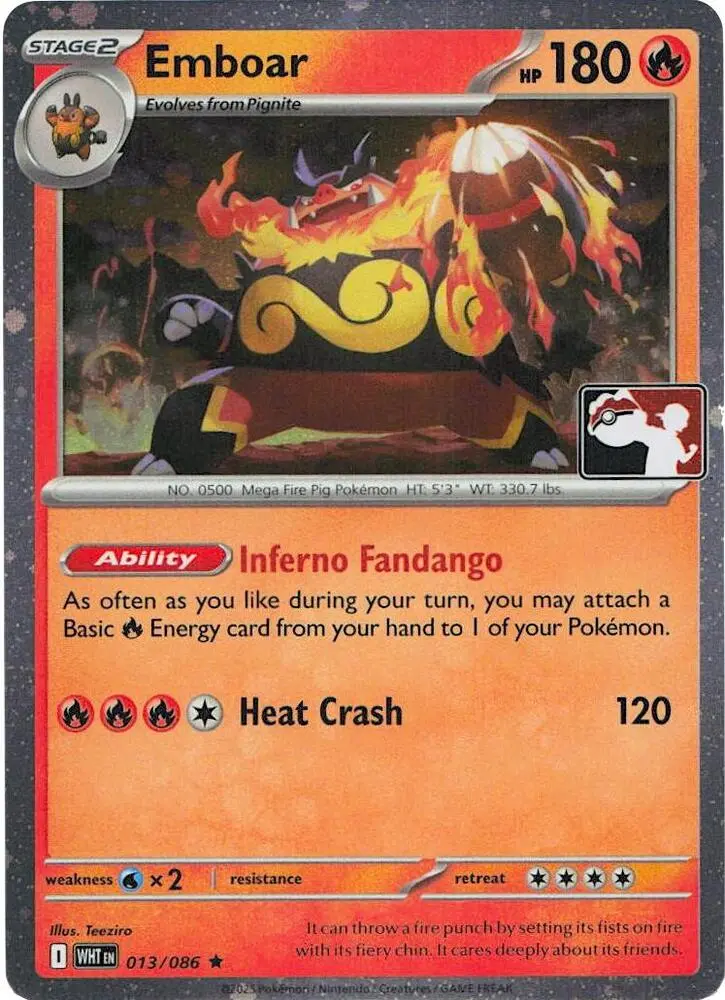 Emboar, Prize Pack Series Cards 013/086