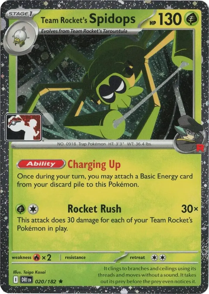 Team Rocket's Spidops, Prize Pack Series Cards 020/182
