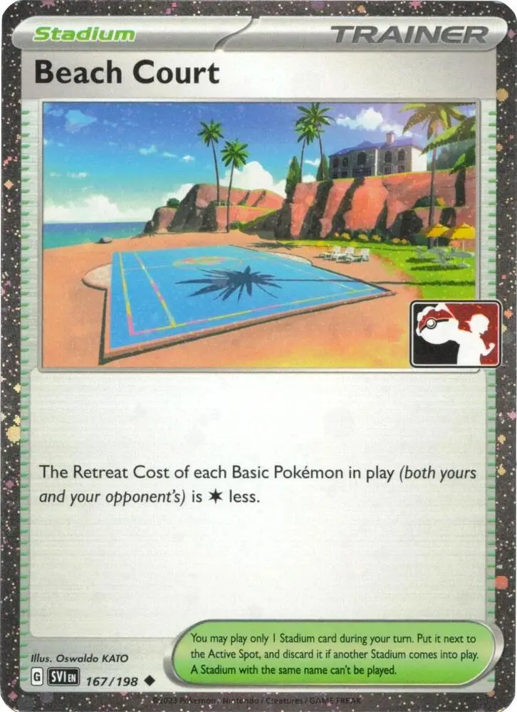 Beach Court, Prize Pack Series Cards 167/198