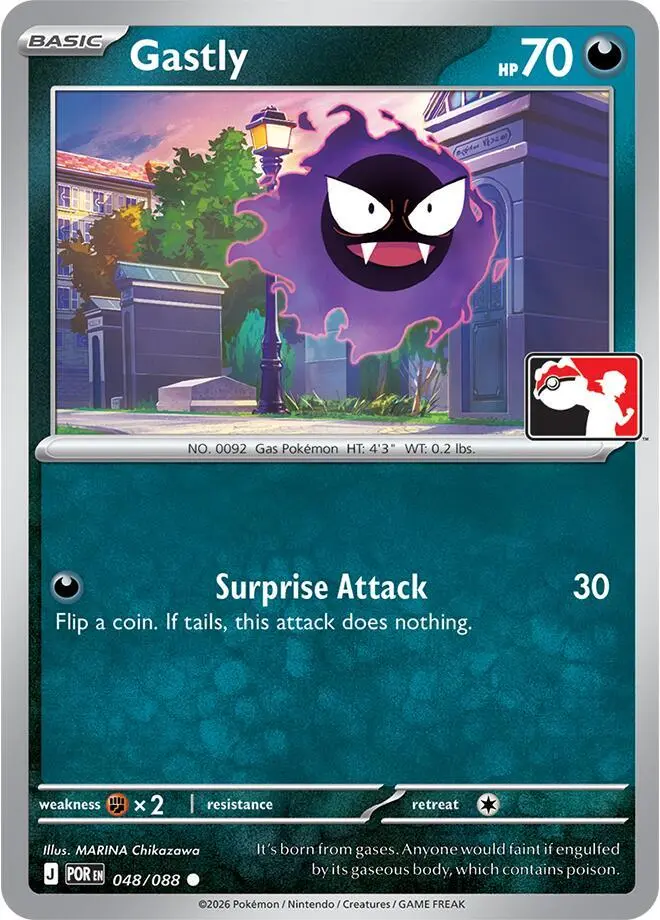 Gastly, Prize Pack Series Cards 048/088
