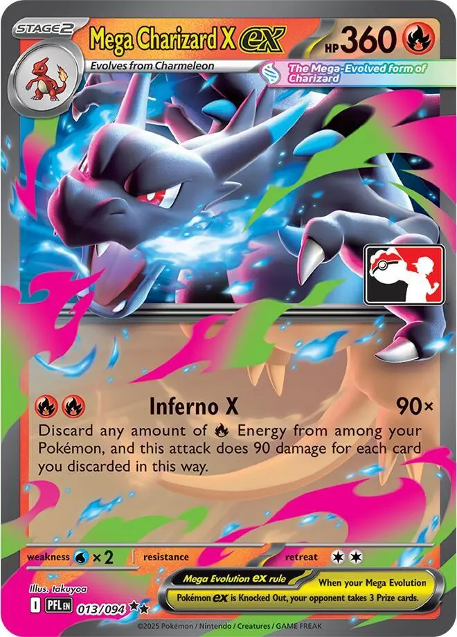 Mega Charizard X ex, Prize Pack Series Cards 013/094
