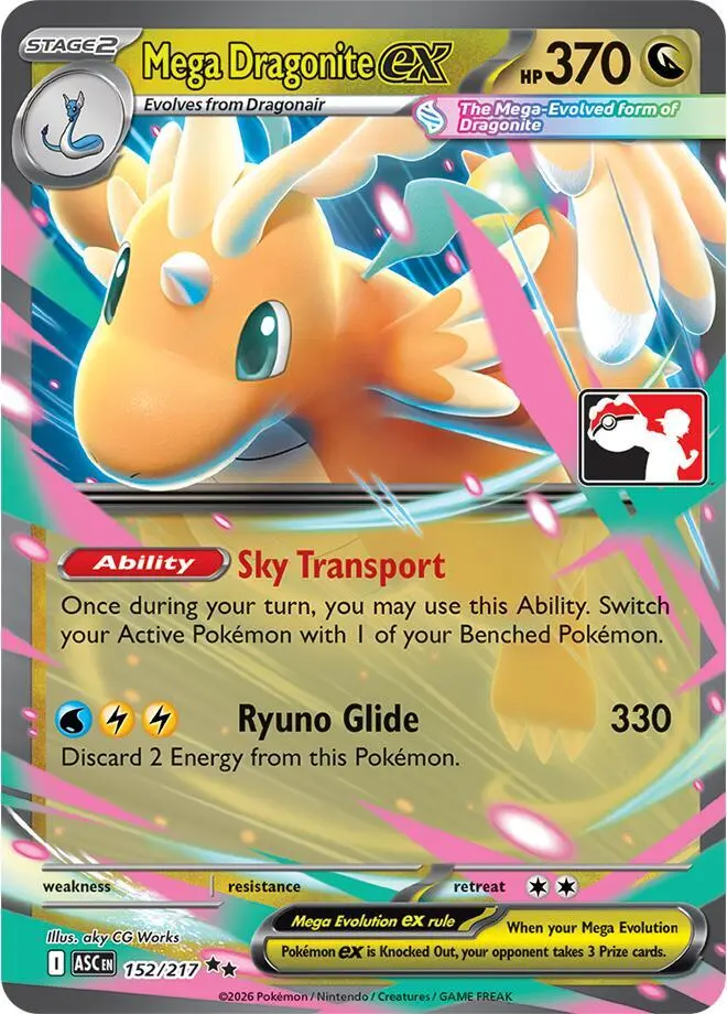 Mega Dragonite ex, Prize Pack Series Cards 152/217