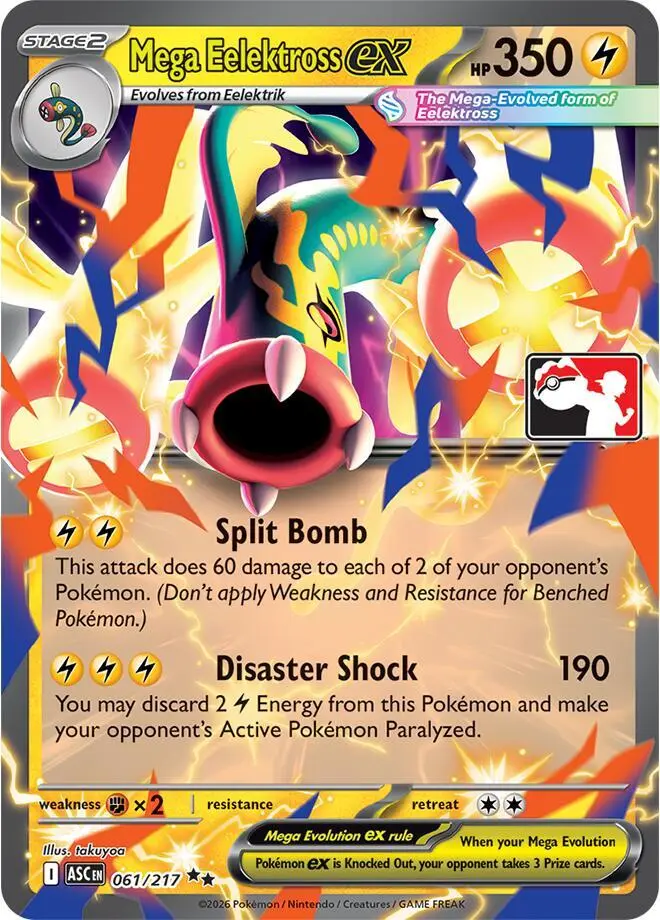 Mega Eelektross ex, Prize Pack Series Cards 061/217