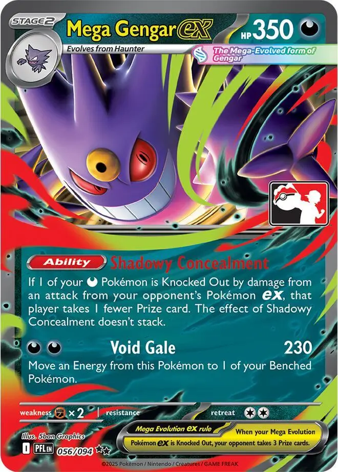Mega Gengar ex, Prize Pack Series Cards 056/094
