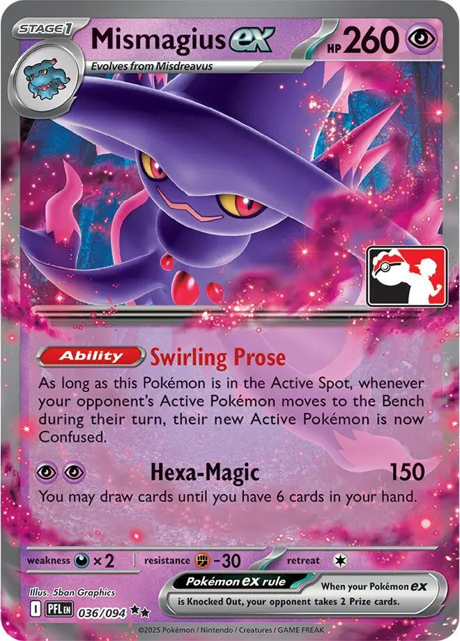 Mismagius ex, Prize Pack Series Cards 036/094