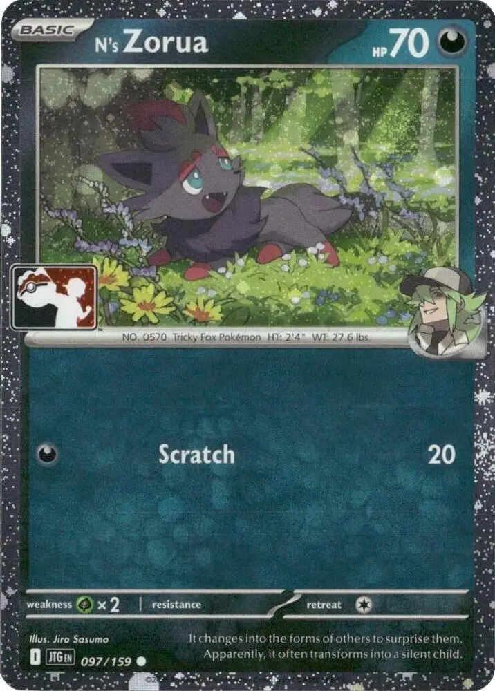 N's Zorua, Prize Pack Series Cards 097/159
