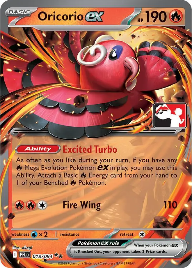 Oricorio ex, Prize Pack Series Cards 018/094