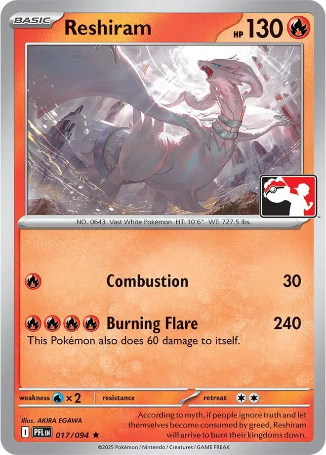Reshiram, Prize Pack Series Cards 017/094
