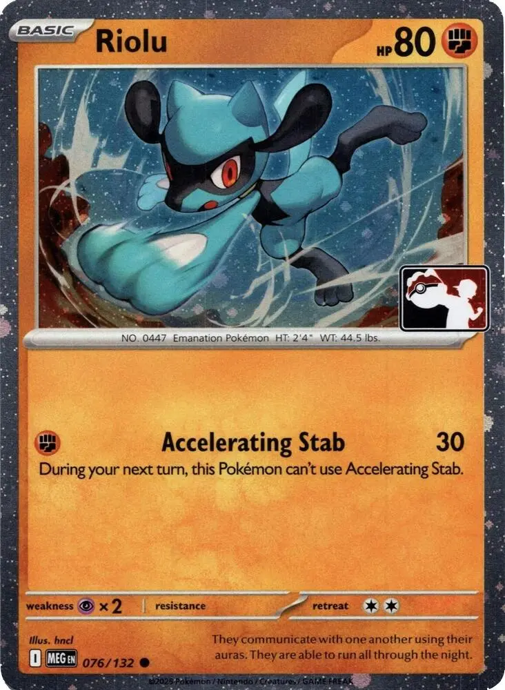 Riolu, Prize Pack Series Cards 076/132