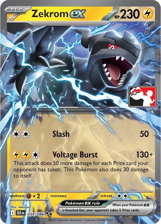 Zekrom ex, Prize Pack Series Cards 034/086