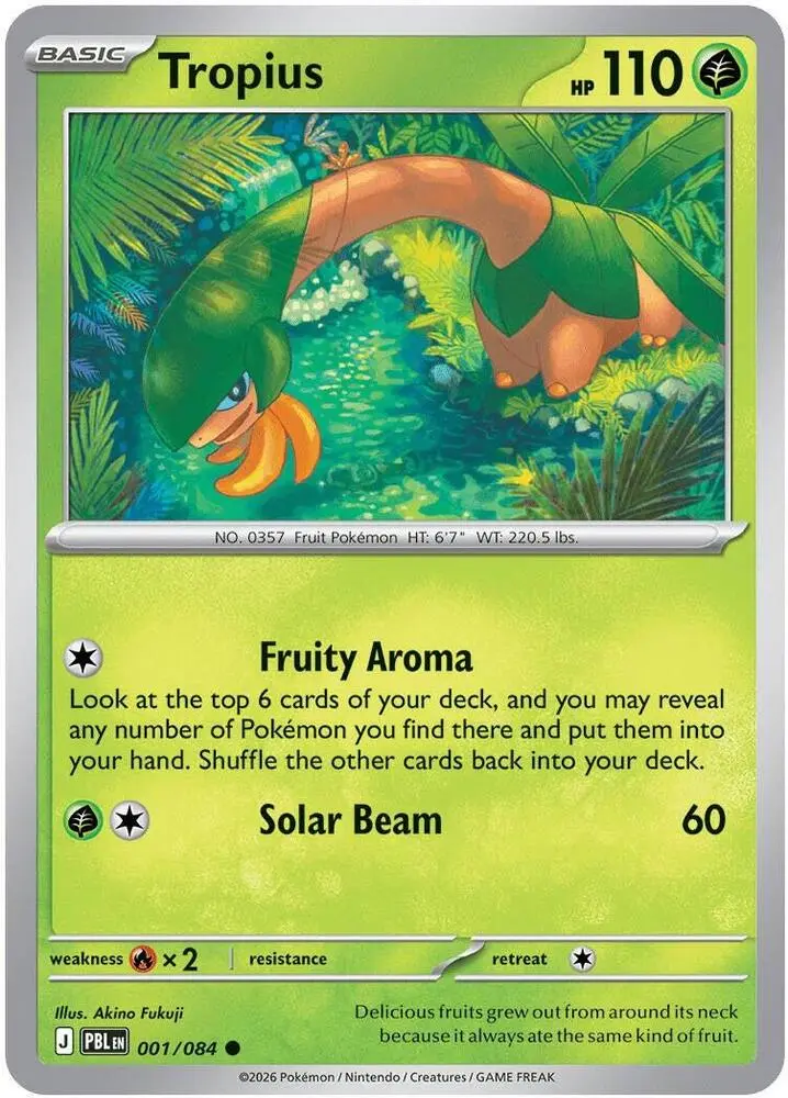 Tropius, Pitch Black 001/84