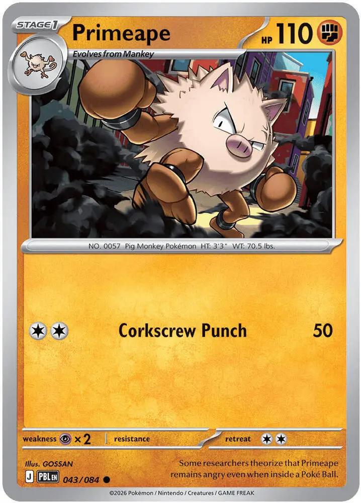 Primeape, Pitch Black 043/84