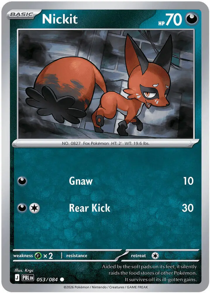 Nickit, Pitch Black 053/84