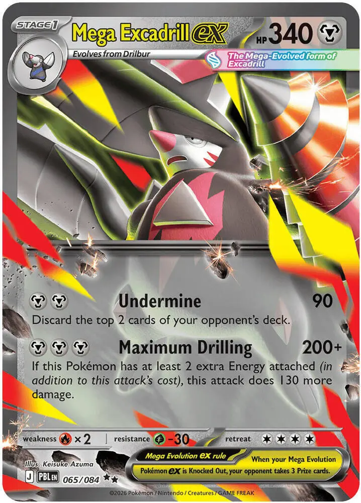 Mega Excadrill ex, Pitch Black 065/84
