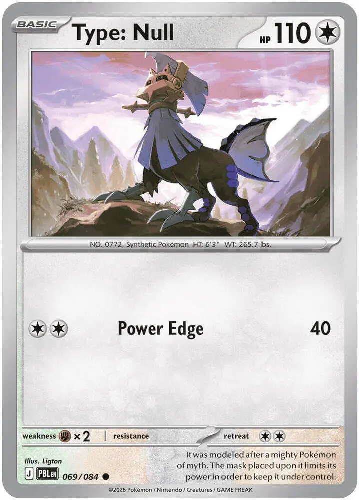 Type: Null, Pitch Black 069/84