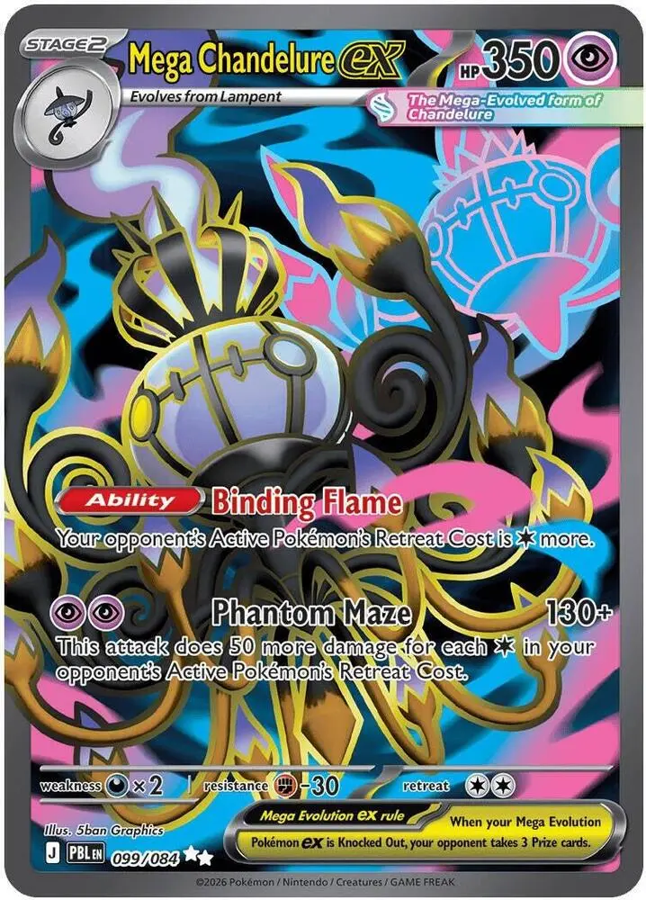 Mega Chandelure ex, Pitch Black 099/84