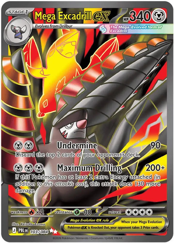 Mega Excadrill ex, Pitch Black 103/84