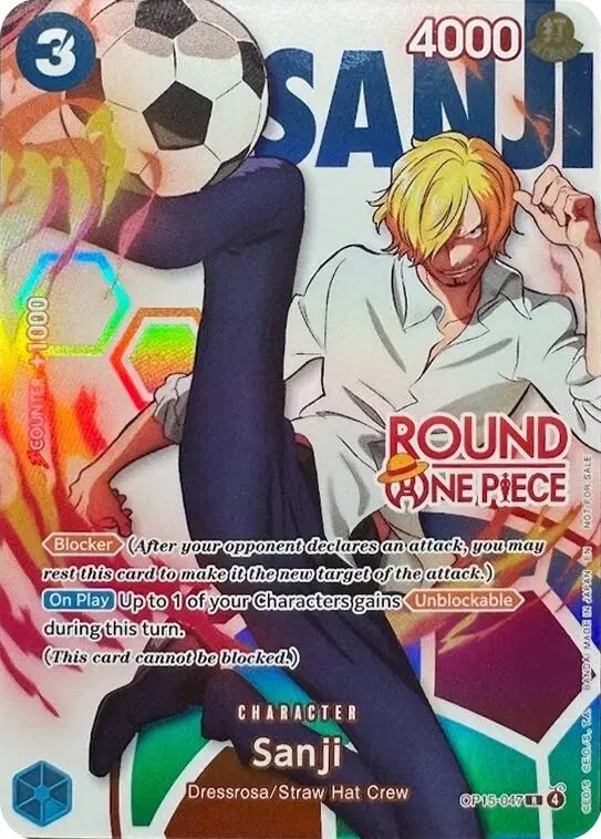 Sanji (Round 1 Promo), One Piece Promotion Cards OP15-047