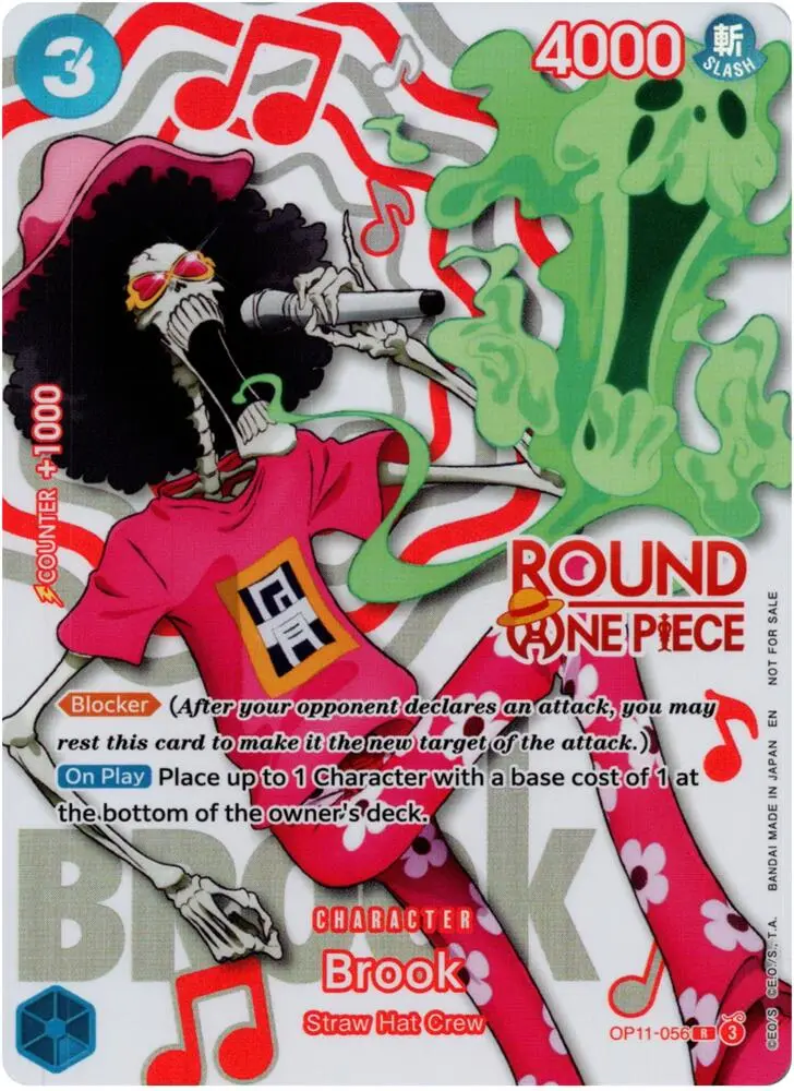 Brook (Round 1 Promo), One Piece Promotion Cards OP11-056