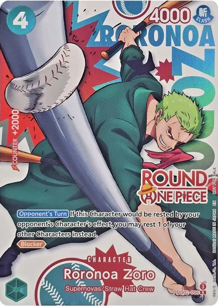 Roronoa Zoro (Round 1 Promo), One Piece Promotion Cards PRB02-006