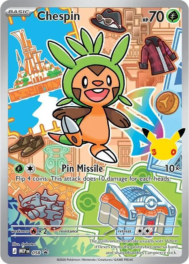 Chespin, MEP Black Star Promos 058