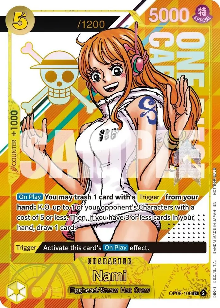 Nami (CS 26-27 Celebration Pack Serial Numbered), One Piece Promotion Cards OP08-106