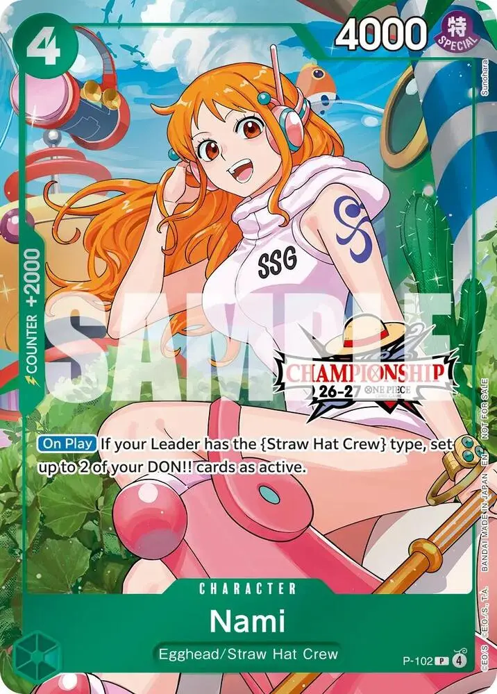 Nami (CS 26-27 Celebration Pack), One Piece Promotion Cards P-102