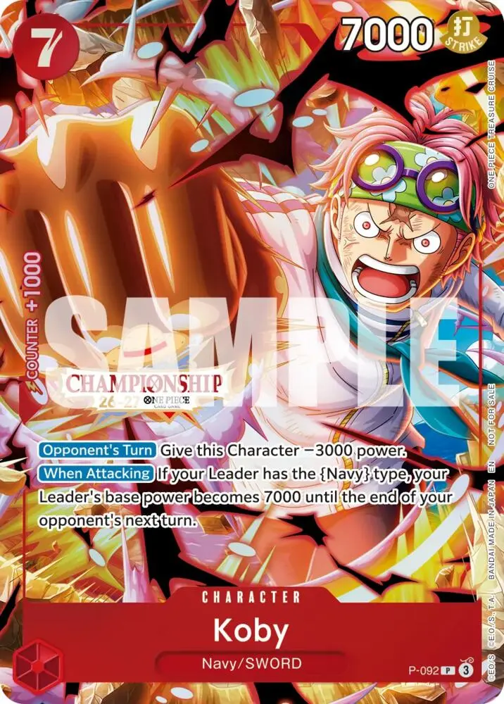 Koby (CS 26-27 Event Pack), One Piece Promotion Cards P-092