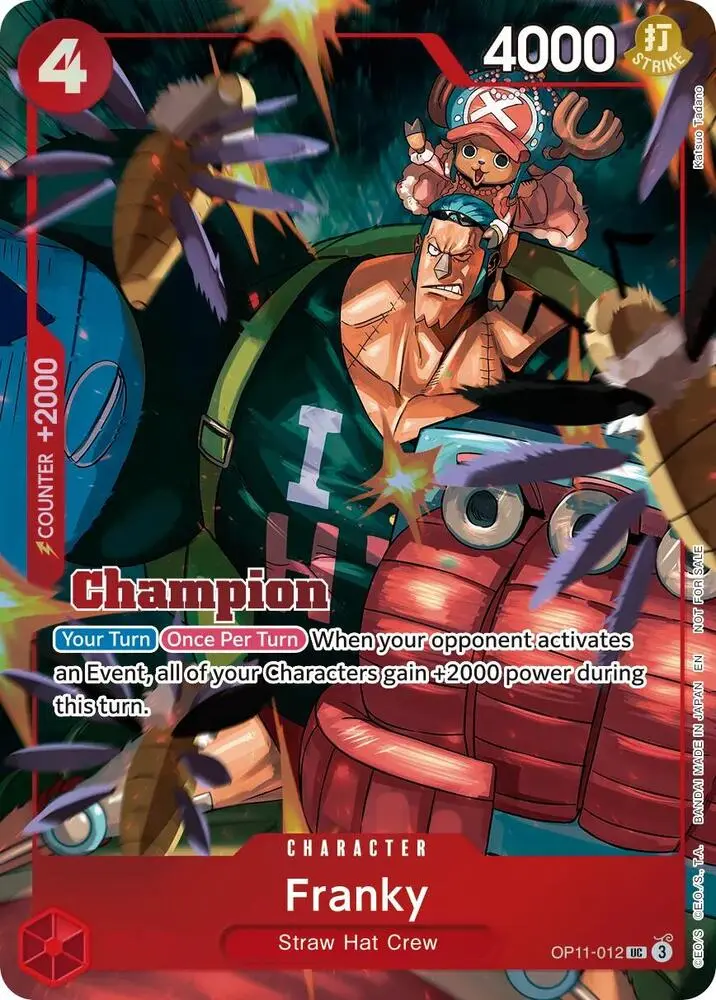 Franky (CS 26-27 Winner Card Set Vol.1), One Piece Promotion Cards OP11-012