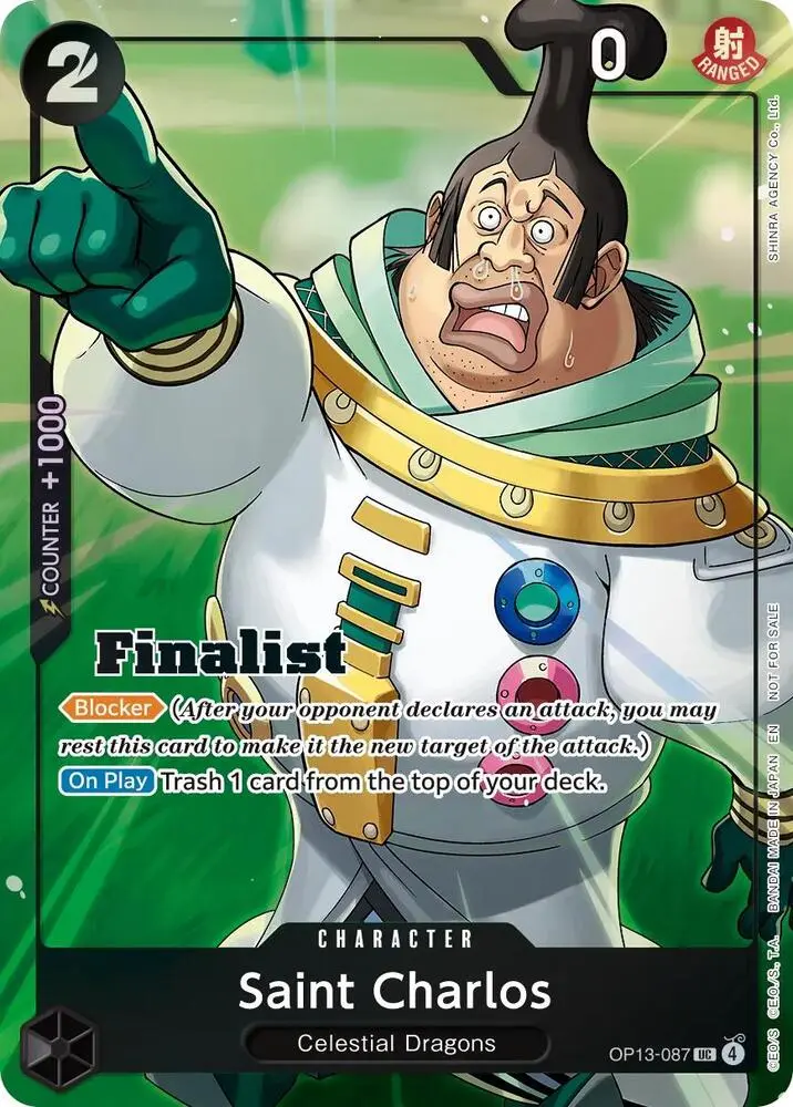 Saint Charlos (Finalist Card Set Vol. 1), One Piece Promotion Cards OP13-087