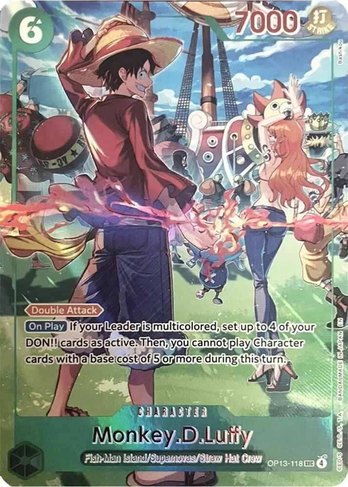 Monkey.D.Luffy (English Version 3rd Anniversary Set), One Piece Promotion Cards OP13-118