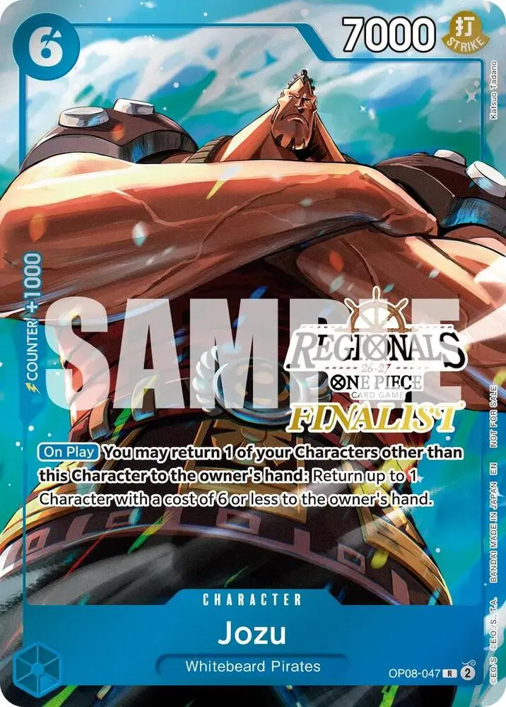 Jozu (Regionals Finalist Card Set 26-27 Vol.2), One Piece Promotion Cards OP08-047
