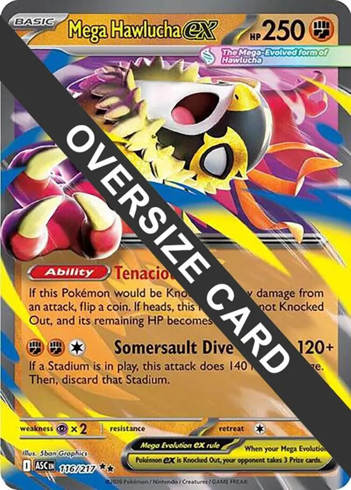 Mega Hawlucha ex, Jumbo cards 116/217