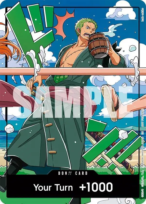 DON!! Card (World United Zoro), One Piece Promotion Cards DON!!