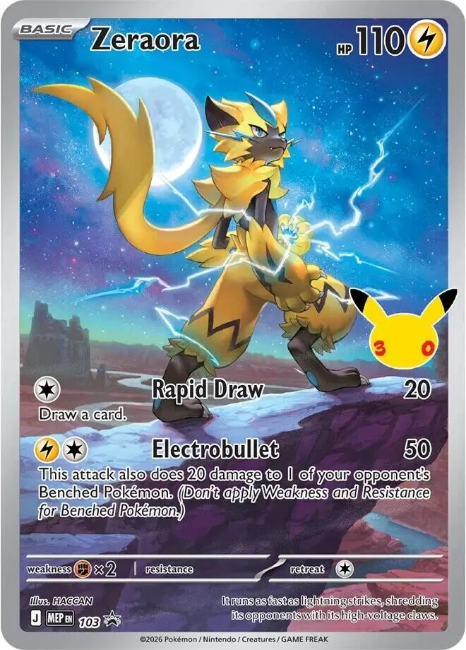 Zeraora, MEP Black Star Promos 103