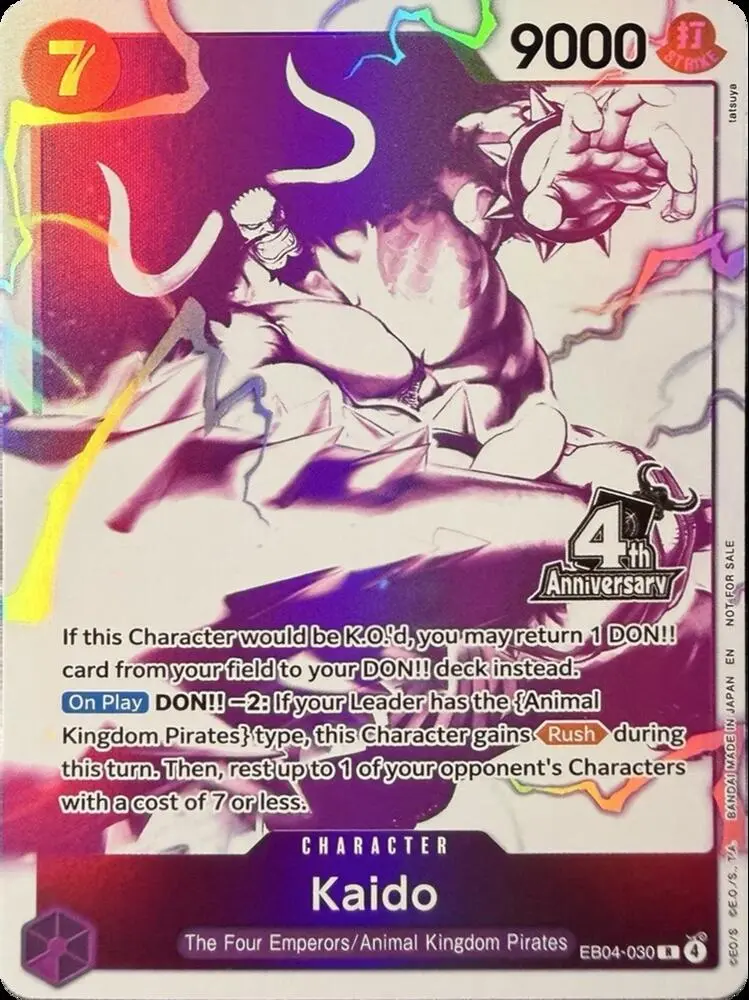 Kaido (4th Anniversary Treasure Campaign Pack), One Piece Promotion Cards EB04-030