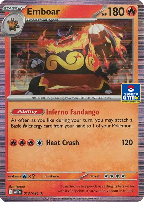 Emboar, Southeast Asia Exclusives 013/086
