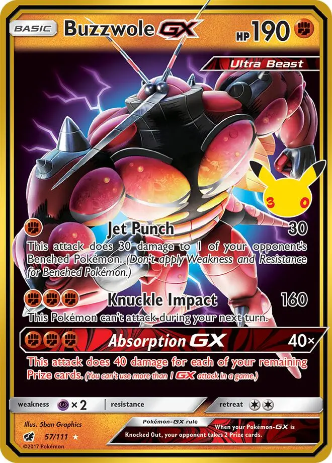 Buzzwole GX, 30th Classic Collection 013