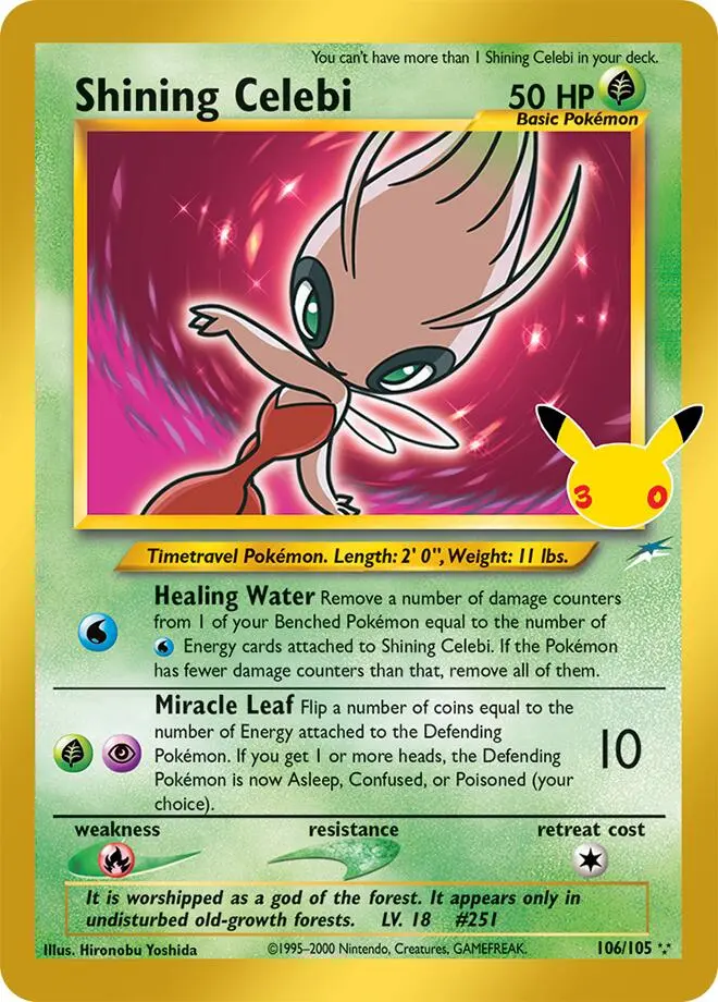 Shining Celebi, 30th Classic Collection 024