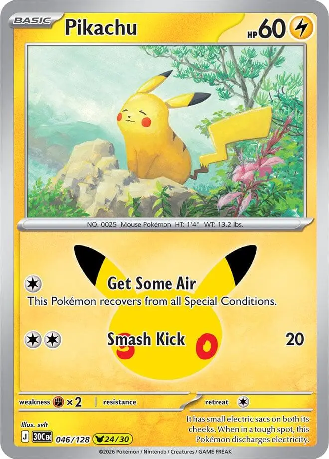 Pikachu, 30th Celebration 046/128