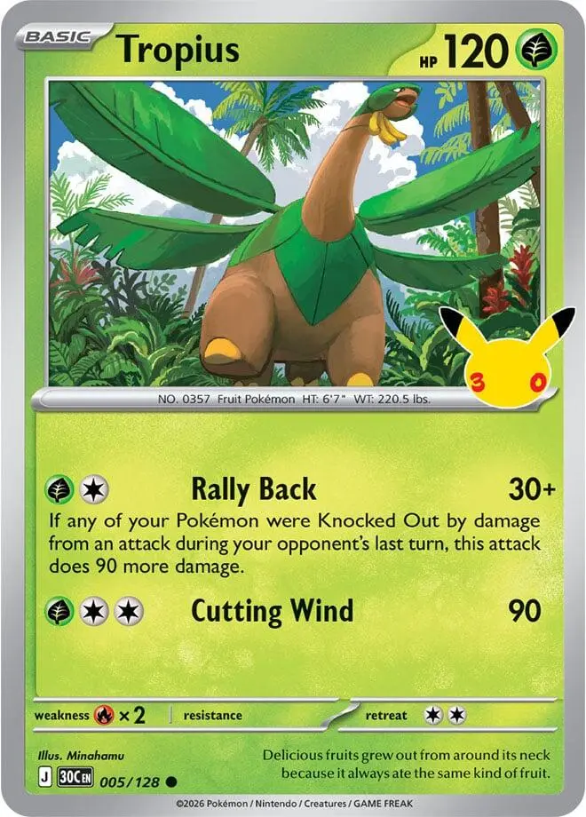 Tropius, 30th Celebration 005/128