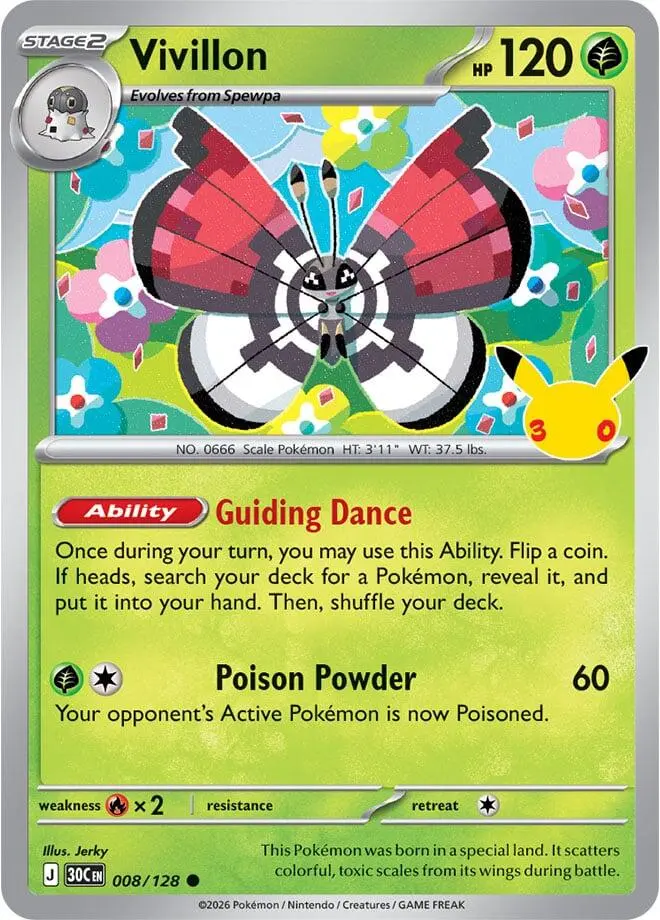 Vivillon, 30th Celebration 008/128