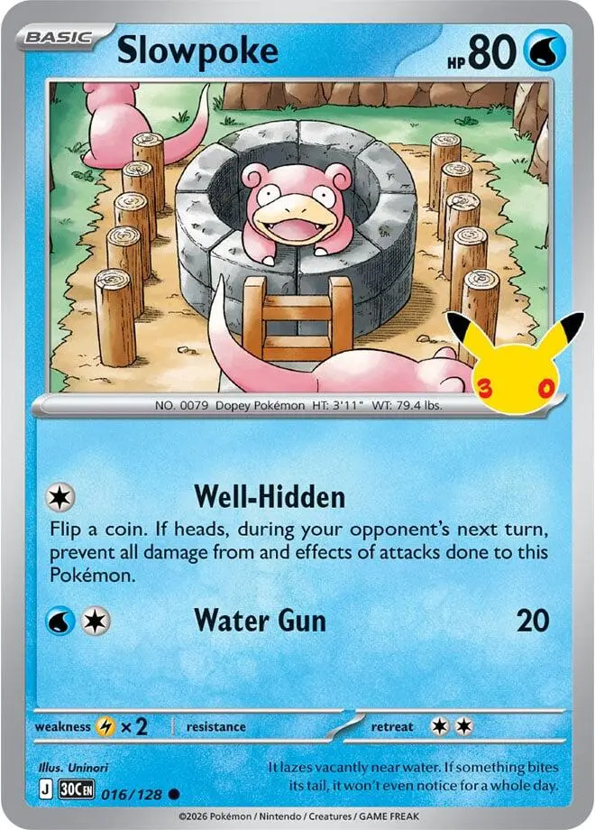 Slowpoke, 30th Celebration 016/128