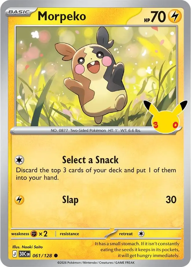 Morpeko, 30th Celebration 061/128