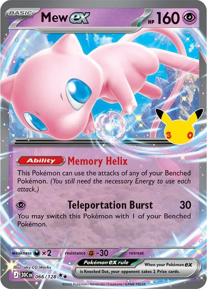 Mew ex, 30th Celebration 066/128