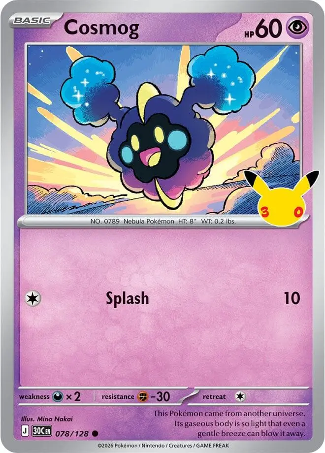 Cosmog, 30th Celebration 078/128