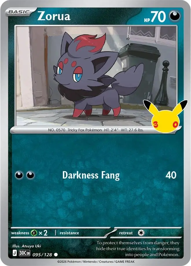 Zorua, 30th Celebration 095/128