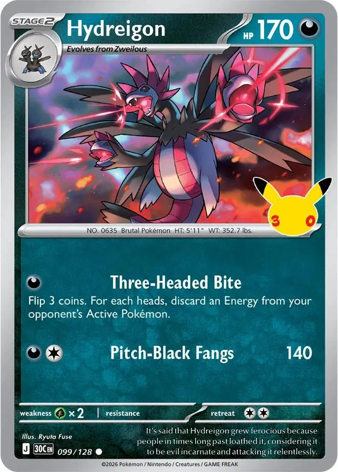 Hydreigon, 30th Celebration 099/128