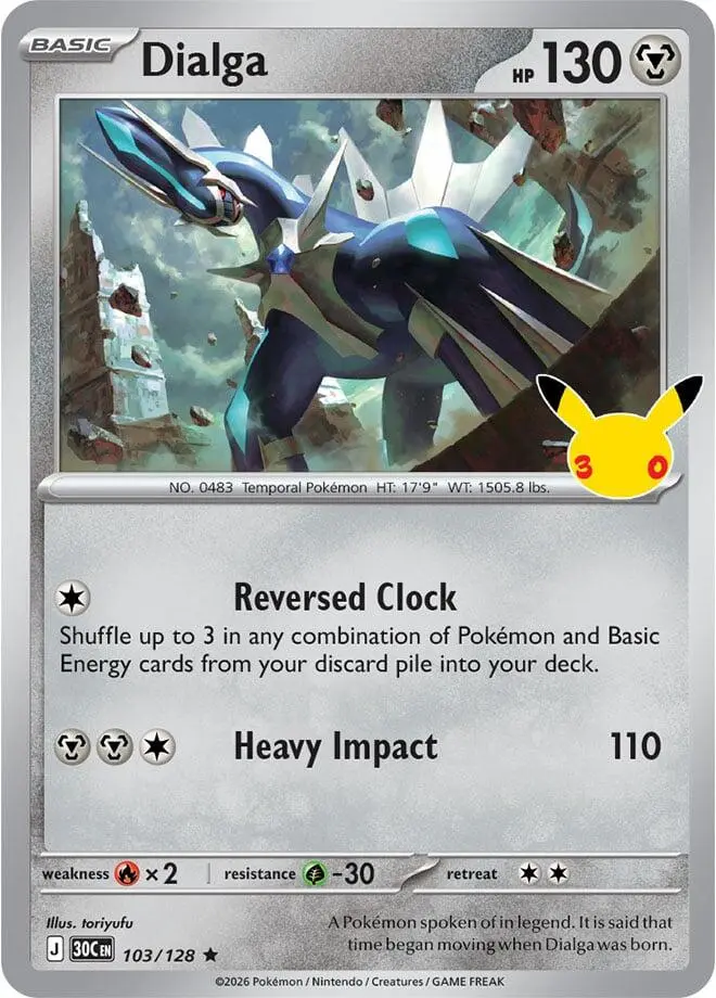 Dialga, 30th Celebration 103/128