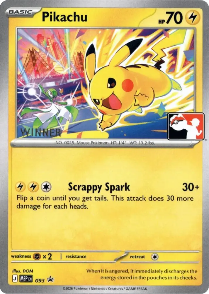 Pikachu, MEP Black Star Promos 093